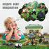 12 57x38.6 Playset Mini Tudou Pcs Safari Animals Figures Toys w/ Large Activity Play Mat, Realistic Jumbo Jungle Wild
