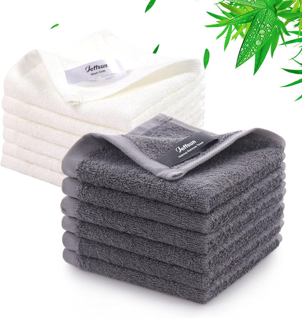 Baby Washcloths 12 Pack, 10x10 inch Heavenly Soft Wash Cloths for Face