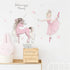 ROFARSO Cute Colorful Wall Stickers for Kids, Removable Decals for Nursery Baby Girls Bedroom Playroom (Ballet Girl