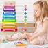 Wooden Xylophone for Kids, Toddler Toy with 2 Mallets, 8 Diatonic Keys for Educational Gifts