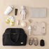 Asha Travel Diaper Bag Tote - Versatile Shoulder Bag with Stroller Clips