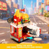 ecpoteny Set, 566PCS Playset 6+ Piggy Burger Truck Mini Building Creative Fast Food Truck City Car Toy, Imaginative