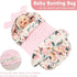 Cozy DILIMI Baby Car Seat Cover Winter, Warm & Baby Bunting Bag, Infant Carrier Cover for Girls and Boys, Pink Floral