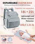 NatuFuse Backpack Baby Diaper Bag, Multi-Function Baby Bag for Mom Dad, Diaper with Changing Pad Stylish Paaleras para