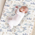 KuphiL10C Girls-16x32 Plane Hot Air Balloon Transportation Pattern Baby Changing Pad Cover, Unisex Aircraft Clouds