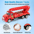 6 Pack 3-5, Playset 3-9 QUANA Diecast Fire Truck Goodie Bag Stuffers, Mini Firetruck Toys for Toddlers City Fire Trucks