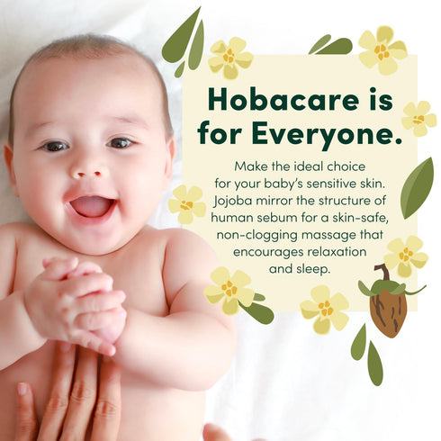 100% (8.45 oz) HobaCare Jojoba Baby Oil with Pump Dispenser Pure Natural Unrefined Unscented Hexane Free Cold Pressed