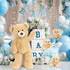 MorisMos 28 in Big Teddy Bear Stuffed Animal Mommy with 3 Baby Bears, 4 Packs Classic Brown Plush Toy Set