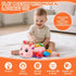 6-12 Tummy Baby Toys Months, Crawling Musical Baby Toy with Obstacle Avoidance, Lights & Music, Interactive Time