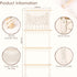 POVETIRE Headband Holder Hair Bow Organizer for Girls,Macrame Bow Holder Hair Accessories Organizer Storage Large
