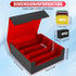 AOBOPLE 2400+ Trading Card Storage Box - 4 Rows Card Deck Case with 10 Pcs Card Dividers for Magic Commander YugiOh TCG