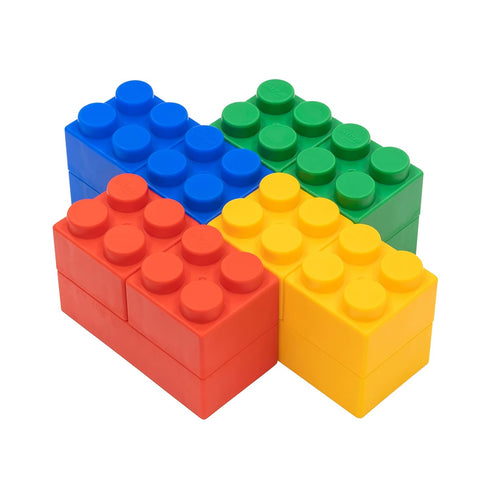 UNiPLAY Plump Soft Building Blocks - 12-Piece Jumbo Stacking Set for Ages 3 Months+
