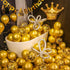 Gold Metallic Balloons 100pcs 12 Inch Helium Balloons for Birthday, Graduation, Baby Shower, Wedding Party Decorations