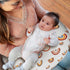 FIGEPO 2 Pack 100% Muslin Nursing Pillow Cover Cotton Boho Neutral Stretchy Removable Baby Nursing Covers
