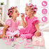 18Pcs 3 4 5 6 7 8 9 10 Set Kids Real Makeup Kit for Girls - Non-Toxic Washable Make Up Toys with Initial Toddler Purse