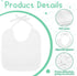 110 Set 24 12 24 50 1 Pcs DIY Baby Bibs Decorating Includes White Bibs, Fabric Markers, Stencils, Clothespins, Hemp