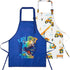 Lictin 2 Pack Kids Apron for Boys Girls - Waterproof Art Apron with Pockets for Cooking, Painting, Baking