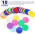 500 Pieces Plastic Poker Chips, Bulk Poker Card Game Chips, Counting Discs Markers for Learning Math, 37mm/10 Colors
