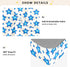 miaozhen 1 Pack 52x28 Cotton Baby Crib Sheets Soft Stretchy Blue Stars Dot Blue Light Toddler Mattresses for Nursery