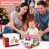 DELUTIQUE 1 12-18 1-3, 1st Baby Bus Toy for Year Old Girl Gifts, Montessori Musical Bus Toy for Baby Months, Baby Piano