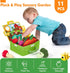 6-12 6 9 hahaland Baby Toys Months - Fruits Vegetables Garden Plant Plush - Month Old Toys Montessori Sensory Toy