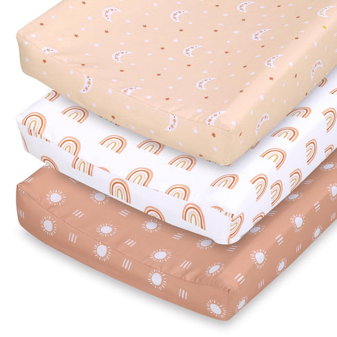 The Peanutshell Baby Girl or Boy Changing Pad Covers Set of 3