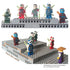 4pcs Brick 16x16 Classic Baseplate Building Plates for Building Bricks, Gray Background Boards for Pixel Paintings