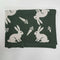 Baby Knit Blanket Soft Cotton Blend with Rabbit and Carrot Design Cozy