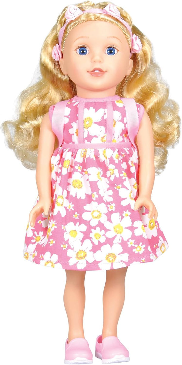 Bumbleberry Girls 15001 Kids Brinley Girl Doll, Blonde, 15"
