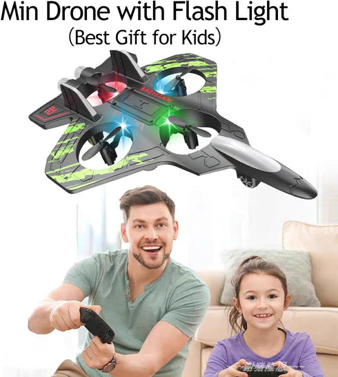 Kids,2.4Ghz Hovering,360 Light,2 6-12 Remote Control Drone for Foam RC Airplanes Helicopter Quadcopter with Auto