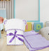 ELSVIN Set 2 35 35 Inch 400 of Hooded Baby Towels White and Purple Luxurious, Large and Super Absorbent x Soft