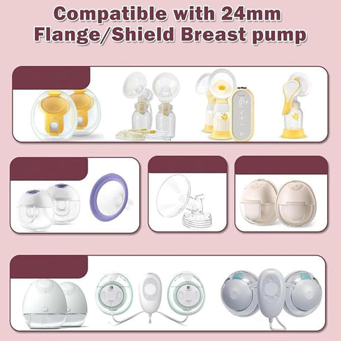 Generic 50pcs Breastfeeding Pump Spout Cap, Universal Silicone Sealing Plugs for Breast Pump Accessories, with Airtight