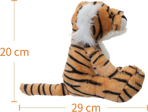 8 Inch Apricot Lamb Toys Plush Classic Tiger Stuffed Animal (Yellow Tiger) - Soft Cuddly Perfect for Child