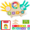 Quliwise Educational 2 in 1 Math Manipulatives Number Counting Blocks & Teaching Clock