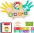Quliwise Educational 2 in 1 Math Manipulatives Number Counting Blocks & Teaching Clock