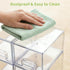 Countertop, 4 Pack Baby Bottle Storage Organizer: Clear Stackable Storage Drawers, Acrylic Bottles Station Organizer