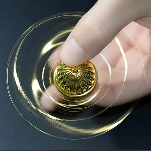 Umnodobn Gold Fidget Spinner Magic Orb Anxiety Toys Stress Relief Reducer Spin Fidgets Hand Bearing Tri Spinner Finger