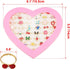 36 pcs Adjustable Rings in Box, Children Kids Little Girl Pretend Play Jewelry Set with Heart Shape Display Case