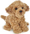 Bearington Dog Stuffed Animal - Realistic Plush Goldendoodle Labradoodle Dog Toy - Caramel 14 Inch