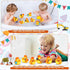 DEEKIN 50 Pcs Construction Worker Rubber Ducks, 2" Orange Hat Bath Toy for Birthday Party Favors