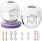 Breast Pump Hands Free, Wearable Breastfeeding Pump with 4 Modes & 9