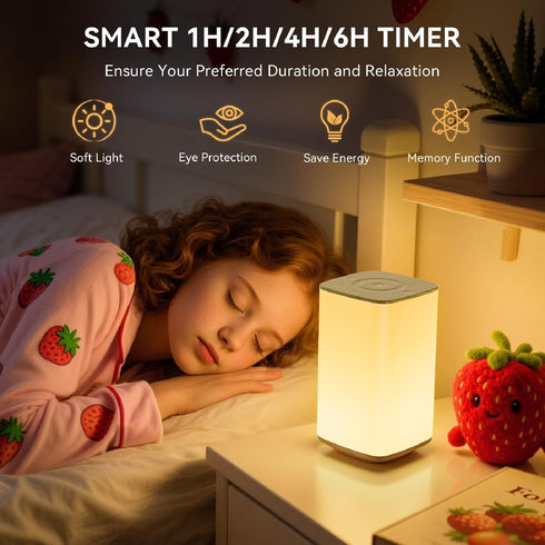 Dimmable 256 4000mAh Auxmir Nursery Night Light for Kids, Touch Night Lamp with RGB Color Changing for Baby Adult