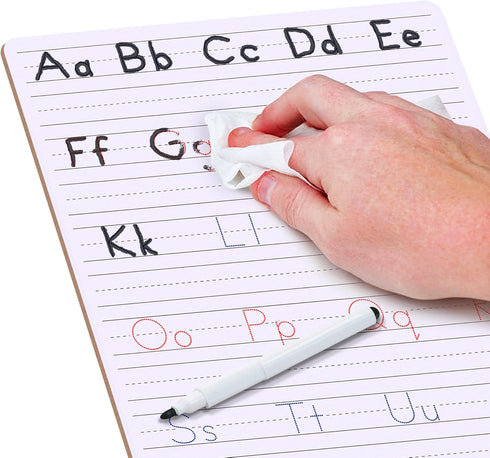 Scribbledo Dry Erase Handwriting Practice Board for Kids, 9 x 12 Inch Alphabet Tracing Whiteboard
