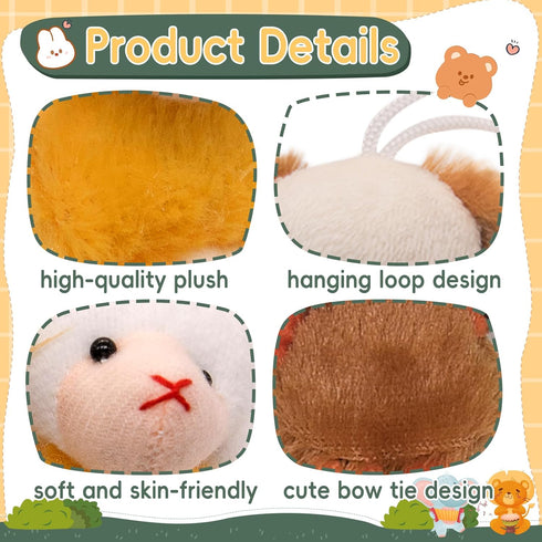 24 Pack Small Stuffed Animals, Bulk Gifts for Kids, Party Favors Toys for Girls, Easter Basket Stuffers Plushies