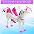 WIESSOC 2 Collision Transforming Unicorn Car Toy, Magnetic Cars Transform into Unicorn Toys for Kids Toddler Fun