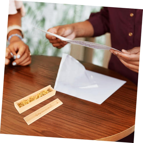 Pregnancy Test Keepsake Box with Lid Wooden Announcement Storage Case for Newborn Memories for Hair Locks Teeth