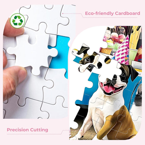 Nitktaia 300 Summer Family,20.5*15In Piece Puzzle for Adult,Ice Cream Truck Jigsaw Puzzle,Unique Fun Colorful Puzzle