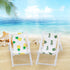 AUEAR 3 Pcs Miniature Foldable Chair Accessory Deck for Decoration, 1:12 Scale (Style A)