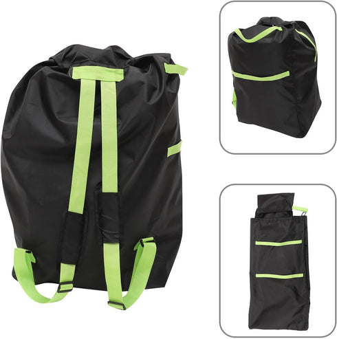 Double Stroller Travel Bag with Gate Check Function Waterproof Stroller Storage Carrier for Airplane Suitable