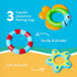 3 18+ Nuby Floating Octopus with Hoopla Rings - Baby & Toddler Bath Toy - No Hole Design Keeps Moisture Out - Fine